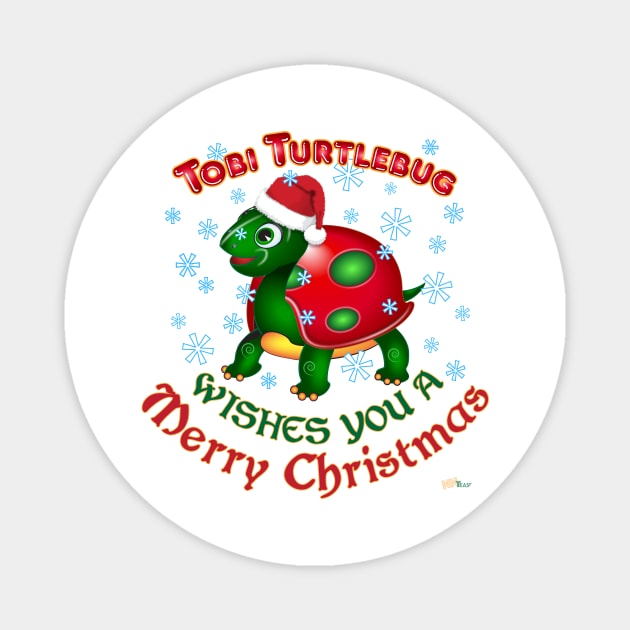 Christmas Turtle Magnet by NN Tease